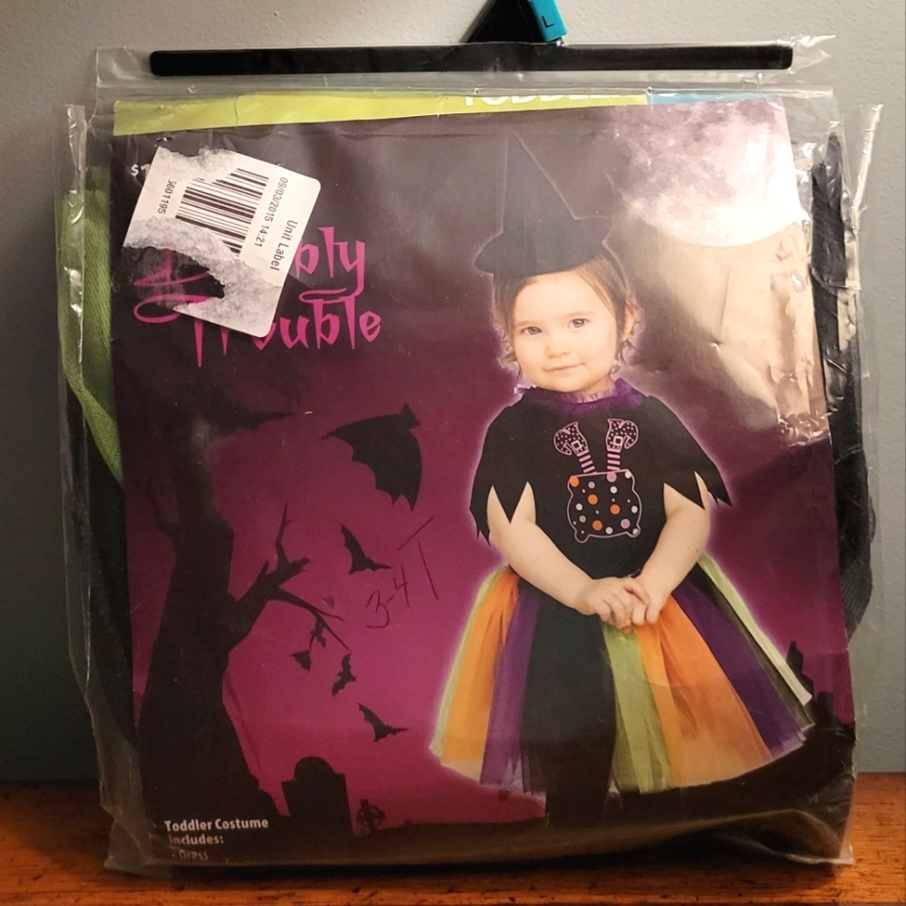 Gently Used-Bubbly Trouble Toddler Girls Haloween Costume-Size 3T-4T